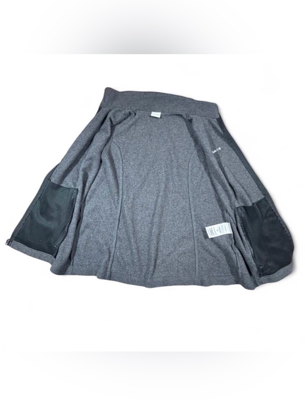 Columbia Charcoal Gray Fleece Zip Vest Women's Large Outdoor Hiking - Picture 4 of 6